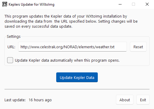 Keplers Updater UI