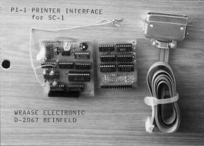 PRINTER INTERFACE PI-1 für SC-1 WRAASE