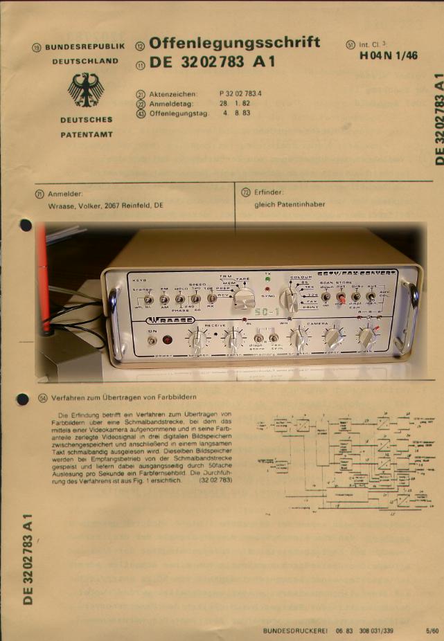SC-1 FAX / SSTV-Konverter WRAASE electronic, Volker Wraase